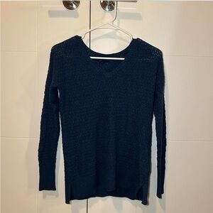 American Eagle Outfitters Deep Blue V-Neck Sweater